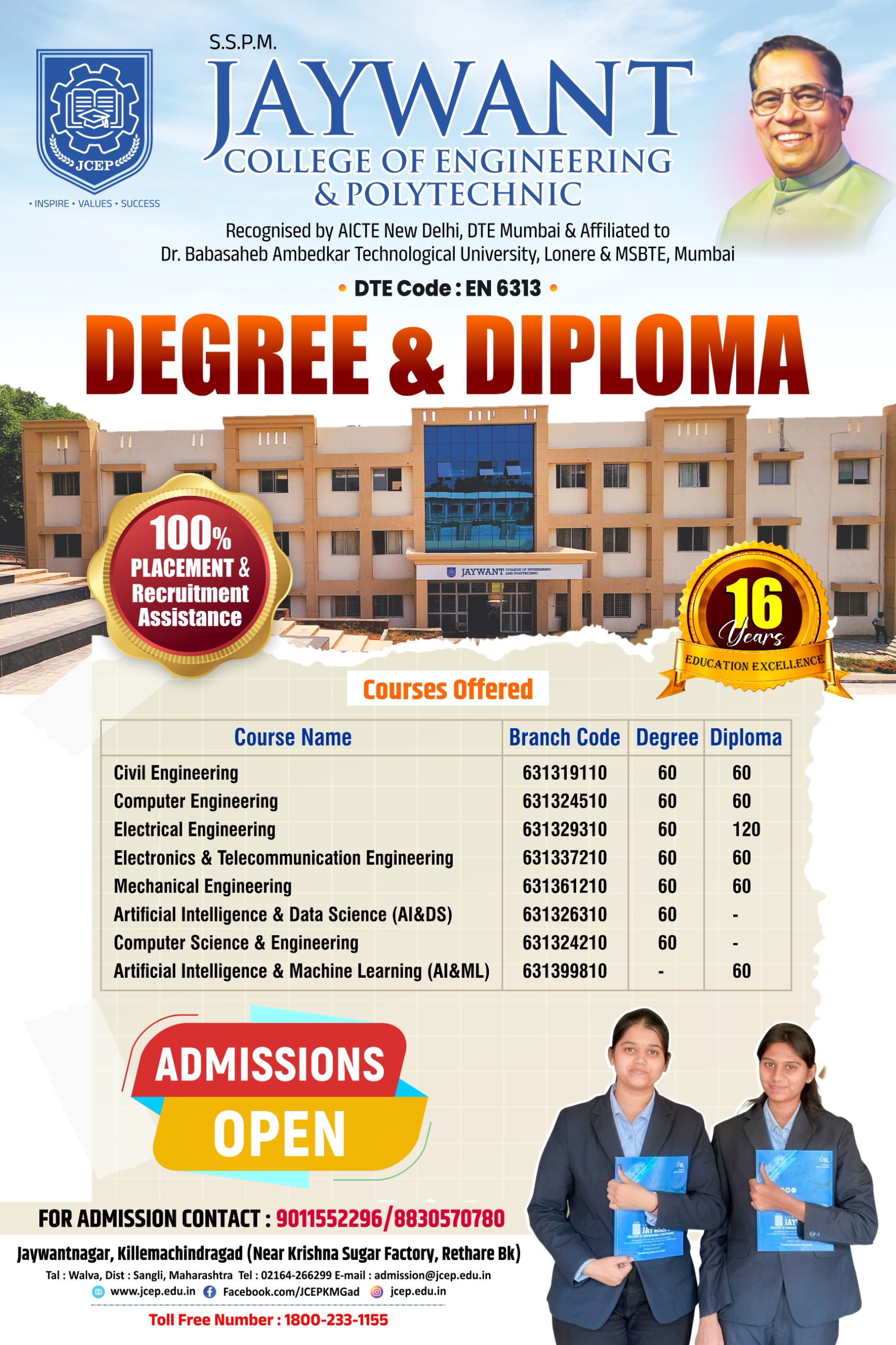 Jaywant College of Engineering and Polytechnic, JaywantNagar, Rethare BK